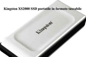 Kingston XS2000 SSD portatile in formato tascabile
