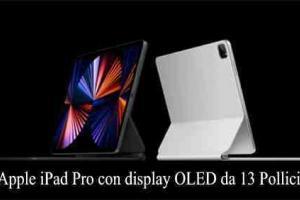 Apple iPad Pro con display OLED da 13 Pollici