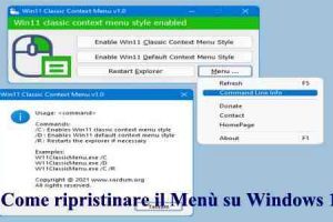 Come ripristinare il Menù di Windows 10 su Windows 11