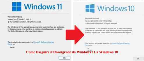 Come Eseguire il Downgrade da Windows 11 a Windows 10