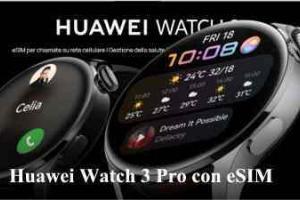 Huawei Watch 3 Pro con eSIM per chiamate e Internet