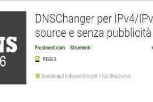 DNSChanger per IPv4 Open source senza Pubblicità