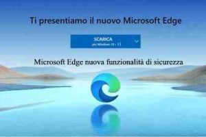 Microsoft Edge nuova funzionalità di sicurezza