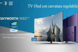 Skyworth W82 TV Oled con curvatura regolabile