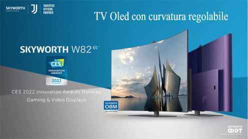 Skyworth W82 TV Oled con curvatura regolabile