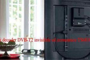 Mini decoder DVB-T2 invisibile ed economico TS6810 T2