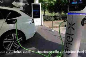 Auto elettriche: costo di ricaricare alle colonnine Enel X