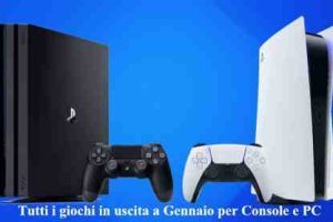 Tutti i giochi in uscita a Gennaio per Console e PC