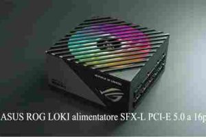 ASUS ROG LOKI alimentatore SFX-L PCI-E 5.0 a 16pin