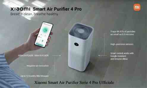Xiaomi Smart Air Purifier Serie 4 Pro Ufficiale