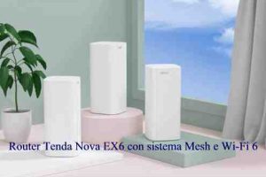 Router Tenda Nova EX6 con sistema Mesh e Wi-Fi 6