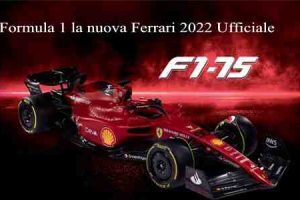 Formula 1 la nuova Ferrari F1-75 2022 Ufficiale