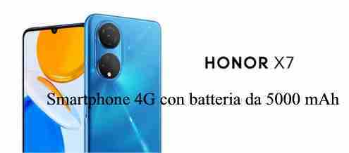 Honor X7 Smartphone 4G con batteria da 5000 mAh