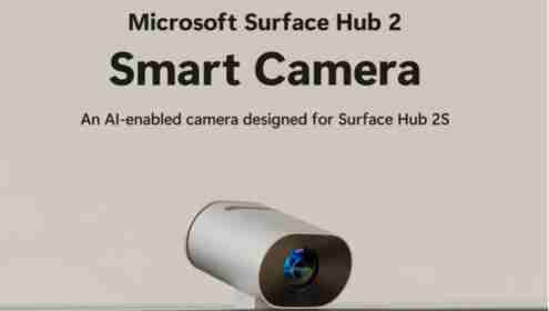 Surface Hub 2 Smart Camera con intelligenza artificiale