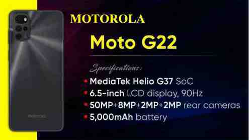Motorola G22 Smartphone Caratteristiche e Prezzo