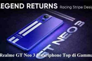 Realme GT Neo 3 Smartphone Top di Gamma