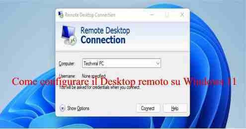 Come configurare il Desktop remoto su Windows 11
