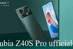 Nubia Z40S Pro ufficiale Smartphone Top di Gamma