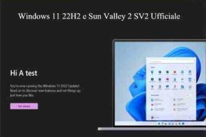 Windows 11 22H2 e Sun Valley 2 SV2 Ufficiale