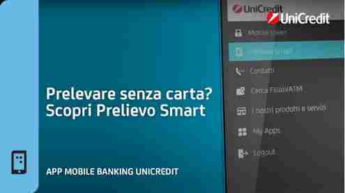 Unicredit: Prelievo Smart senza carta o bancomat
