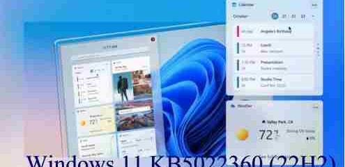 Windows 11 KB5022360 (22H2) Disponibile al Download