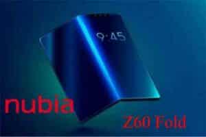 Nubia Z60 Fold lo Smartphone pieghevole di ZTE