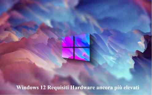 Windows 12 Requisiti Hardware ancora più elevati