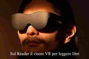 Sol Reader il visore VR per leggere libri