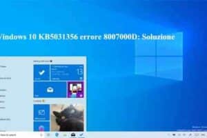 Windows 10 KB5031356 errore 8007000D: Soluzione