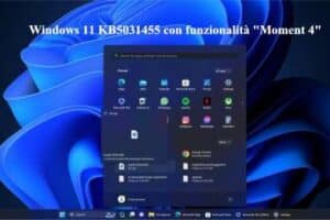 Windows 11 KB5031455 con funzionalità "Moment 4"