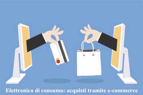 Elettronica di consumo: acquisti tramite e-commerce