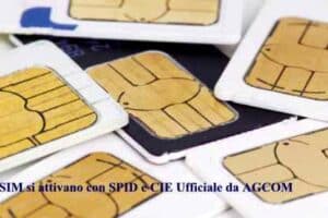 Le SIM si attivano con SPID e CIE Ufficiale da AGCOM