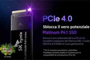 SK hynix SSD Platinum P41 NVMe Gen4 per Gaming