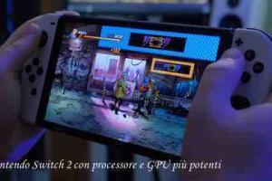 Nintendo Switch 2 con processore e GPU più potenti