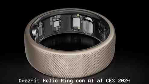 Amazfit Helio Ring Anello Smart con AI al CES 2024