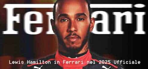 Lewis Hamilton in Ferrari nel 2025 Ufficiale